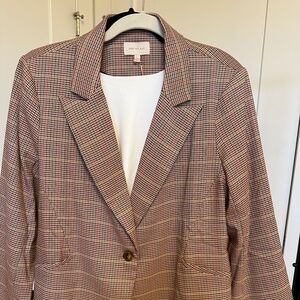 Skies Are Blue Plaid Blazer - NEW WITH TAGS